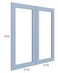 Sky Blue Shaker 36x42 Glass Door Only with Glass Included