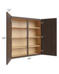 Vienna Kona Brown 39x42 Wall Cabinet