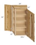 Prairie Shaker 24x42 Wall End Angle Cabinet - Out of stock through mid April