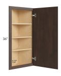 Vienna Kona Brown 12x36 Wall End Cabinet