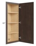 Vienna Kona Brown 12x42 Wall End Cabinet