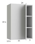Harbor White 24x35-1/4 Blind Corner Wall Cabinet