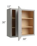 Midtown Light Grey Shaker 30x30 Blind Corner Wall Cabinet