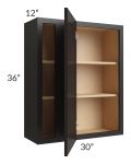 Midtown Java Shaker 30x36 Blind Corner Wall Cabinet
