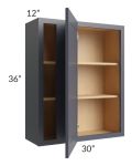 Midtown Indigo Shaker 30x36 Blind Corner Wall Cabinet