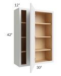 Midtown White Shaker 30x42 Blind Corner Wall Cabinet