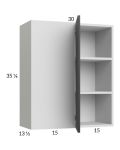 Euro Cafe 30x35-1/4 Blind Corner Wall Cabinet