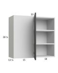 Euro Cafe 33x30-1/4 Blind Corner Wall Cabinet