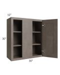 Natural Grey Shaker 30" Blind Wall Cabinet