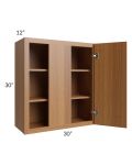 Portland Walnut 30x30 Blind Wall Cabinet
