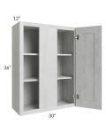 Heather Grey Shaker 30" Blind Wall Cabinet
