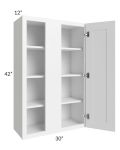 Providence White 30x42 Blind Wall Cabinet
