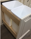 Charleston Ivory Trash Can Insert for an 18" Base Cabinet (Trash cans sold separately)