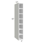 Portland White 6x42 Wall Cube Cabinet