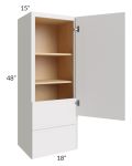 Vienna Cloud 18x48x15 Wall Cabinet with Drawers