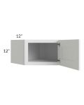 Aspen White Shaker 24x12 Wall Diagonal Corner Cabinet