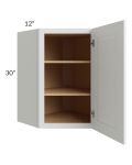 Brighton White Shaker 24x30 Wall Diagonal Corner Cabinet