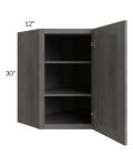 Providence Slate Grey 24x30 Wall Diagonal Corner Cabinet