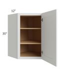 Alpine White Shaker 24x30 Wall Diagonal Corner Cabinet 