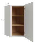 Stratton White Shaker 24x36 Wall Diagonal Corner Cabinet