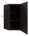 Brazilian Shaker 24x36 Wall Diagonal Corner Cabinet
