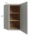 Charlotte Grey 24x36 Wall Diagonal Corner Cabinet