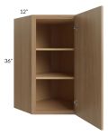 Township Rift Oak 24x36 Diagonal Corner Wall Cabinet