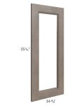 Providence Natural Grey 24x36 Wall Diagonal Corner Glass Door Only with Glass Included