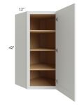 Vail White Shaker 24x42 Wall Diagonal Corner Cabinet