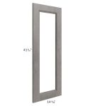 Providence Slate Grey 24x42 Wall Diagonal Corner Glass Door Only with Glass Included
