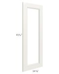 Providence Cream Glaze 24x42 Wall Diagonal Corner Glass Door Only with Glass Included