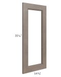 Providence Natural Grey 27x36x15 Wall Diagonal Corner Glass Door Only with Glass Included