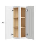 Southport White Shaker 12x36 Wall End Cabinet