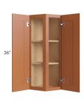 Lexington Cinnamon Glaze 12x36 Wall End Cabinet