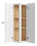 Charlotte White 12x42 Wall End Cabinet