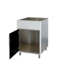 Legacy Outdoor White 24" Sink Base Cabinet (Left Hinge)