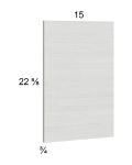 Euro White Grain Wall Overlay Panel - 15"W x 22-5/8"H x 3/4"D