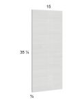 Euro White Grain Wall Overlay Panel - 15"W x 35-1/4"H x 3/4"D