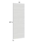 Euro White Grain Wall Overlay Panel - 15"W x 40-1/4"H x 3/4"D