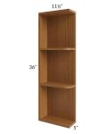 Portland Walnut 05x36 Wall End Shelf Cabinet