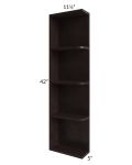 Brazilian Shaker 05x42 Wall End Shelf Cabinet