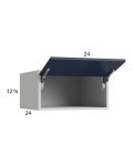 Harbor Navy 24x12-5/8x24 Flip Up Door Wall Cabinet