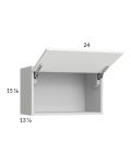 Euro Gloss White 24x15-1/8 Flip Up Door Wall Cabinet
