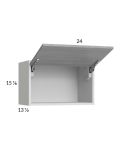 Euro Grey 24x15-1/8 Flip Up Door Wall Cabinet