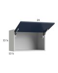 Harbor Navy 24x15-1/8 Flip Up Door Wall Cabinet