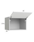 Harbor White 24x17-5/8x24 Flip Up Door Wall Cabinet