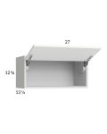 Euro Gloss White 27x12-5/8 Flip Up Door Wall Cabinet