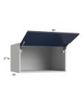 Harbor Navy 30x17-5/8x24 Flip Up Door Wall Cabinet