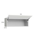 Harbor White 33x12-5/8 Flip Up Door Wall Cabinet