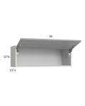 Euro Grey 36x12-5/8 Flip Up Door Wall Cabinet